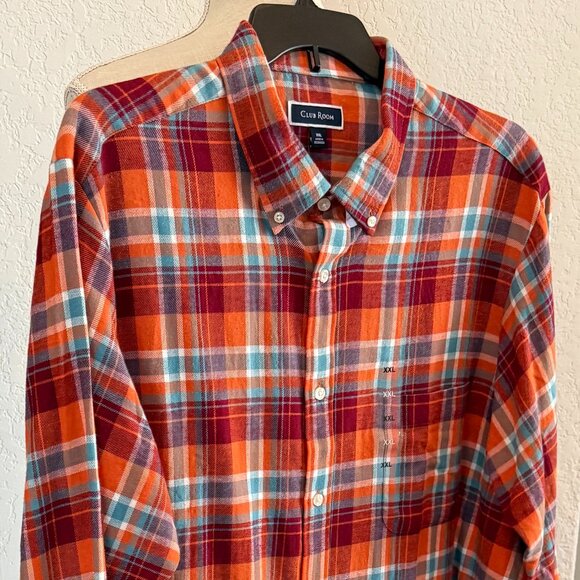 Club Room Men's Cotton Flannel Button-Down Shirt - Picture 4 of 9